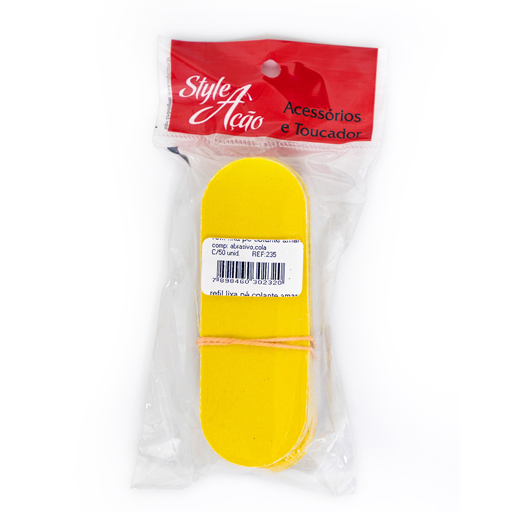 Refil p/ Lixa Pé Auto-Colante Amarelo